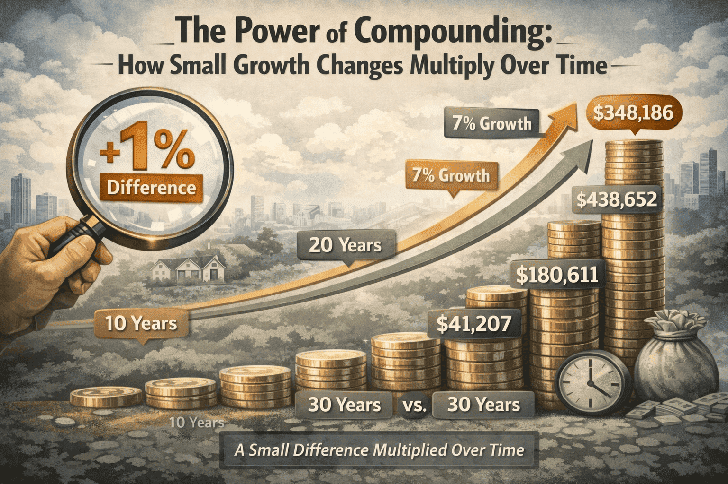 Continued Growth Rates How a 1% Change in Annual Growth Rate Can Transform Your Investment ...