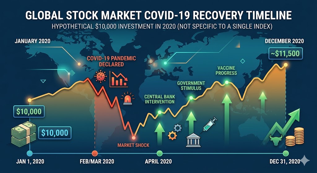 MSCI World COVID Crash Recovery: $10,000 Investment Timeline (2020)
